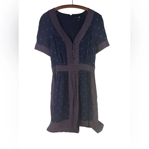 French Connection Print Georgette Fit&Flare Dress size 6 - Picture 3 of 6